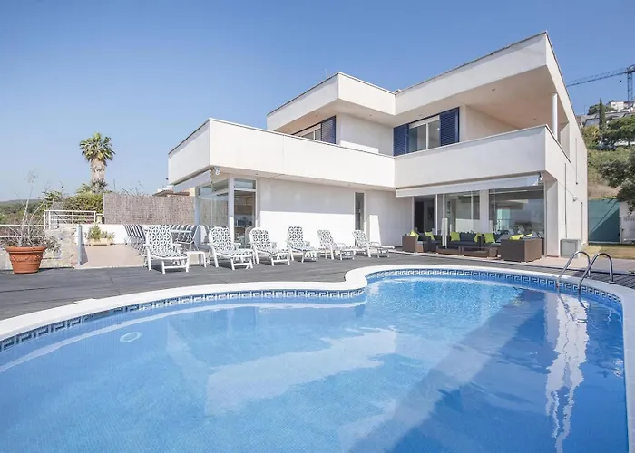 Med Private Pool Bbq Sea Sitges